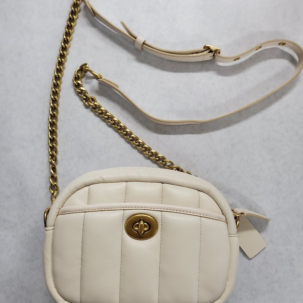 Coach Small Camera Bag With Quilting Gem